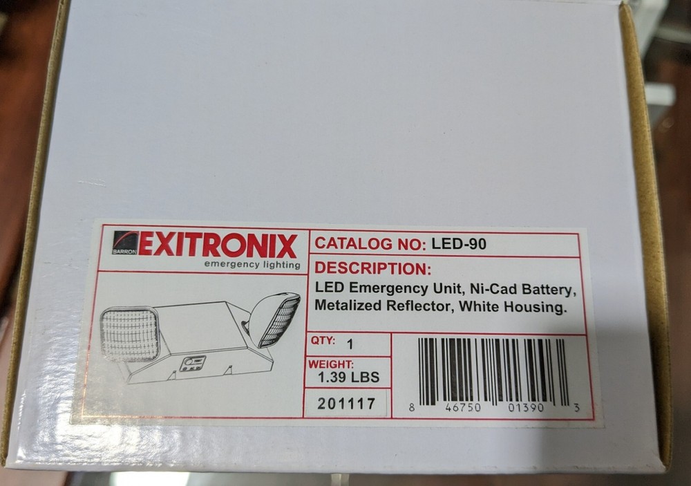Exitronix LED-90 - Emergency Lighting - Bug Eye - 120 Volt - 277 Volt - NEW