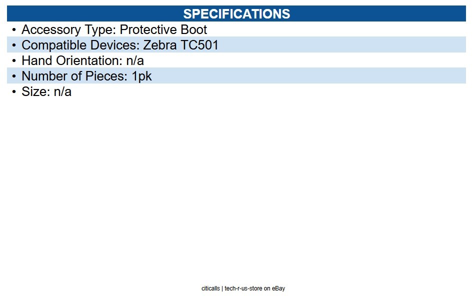 Zebra SG-TC5AEXO-01 TC501 Rugged Boot - For Mobile Computer - Drop Resistant