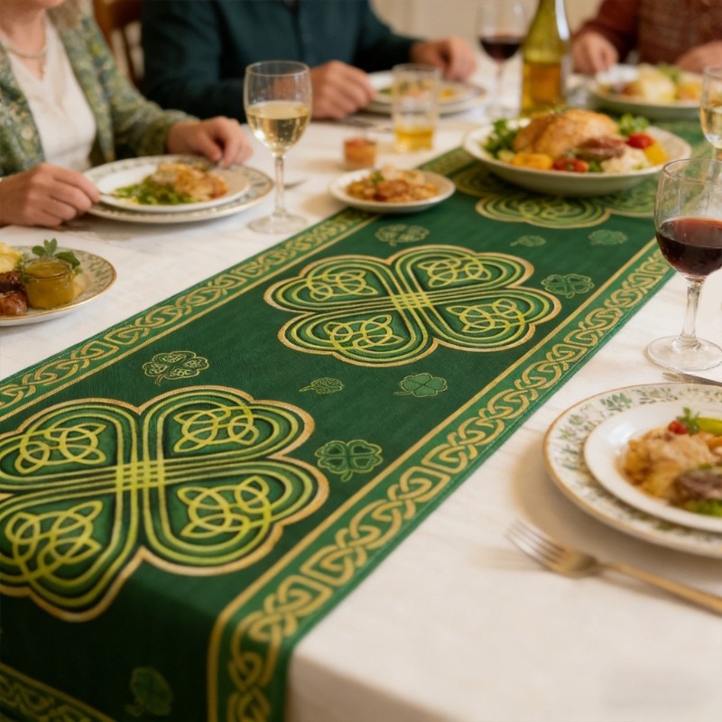 Elegant Irish Style Table Runner Great For Dinner Parties