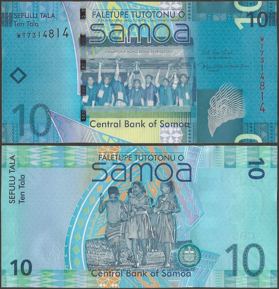 SAMOA P39b B114b  10 TALA 2017 @ Ebanknoteshop