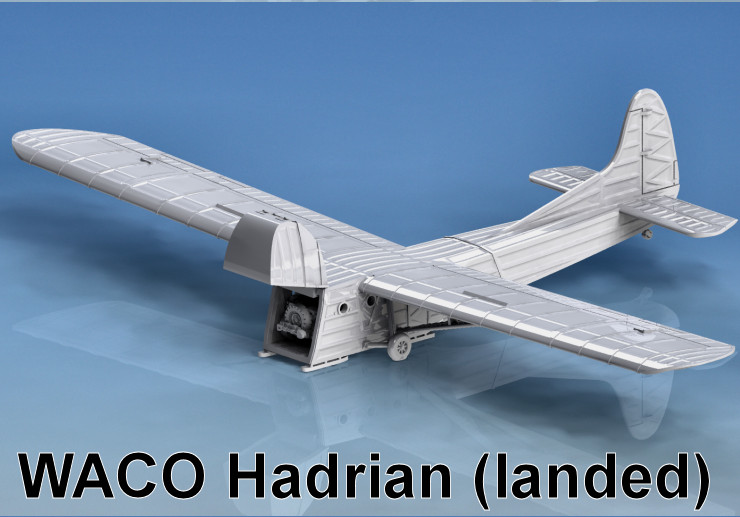 British - WACO Hadrian Glider (landed)