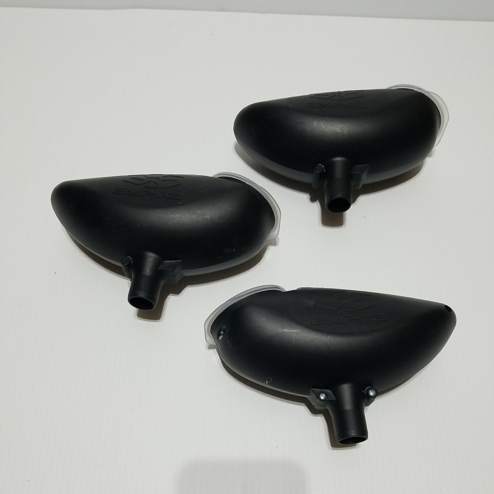 Gravity Feed Paintball Hopper 3 Pack 200 Round Black