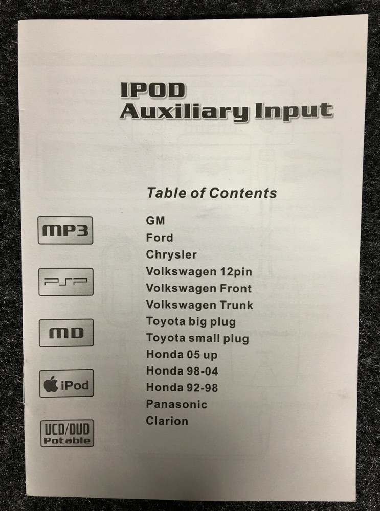 AXXESS AIP-GM02-ID iPOD Auxiliary Input