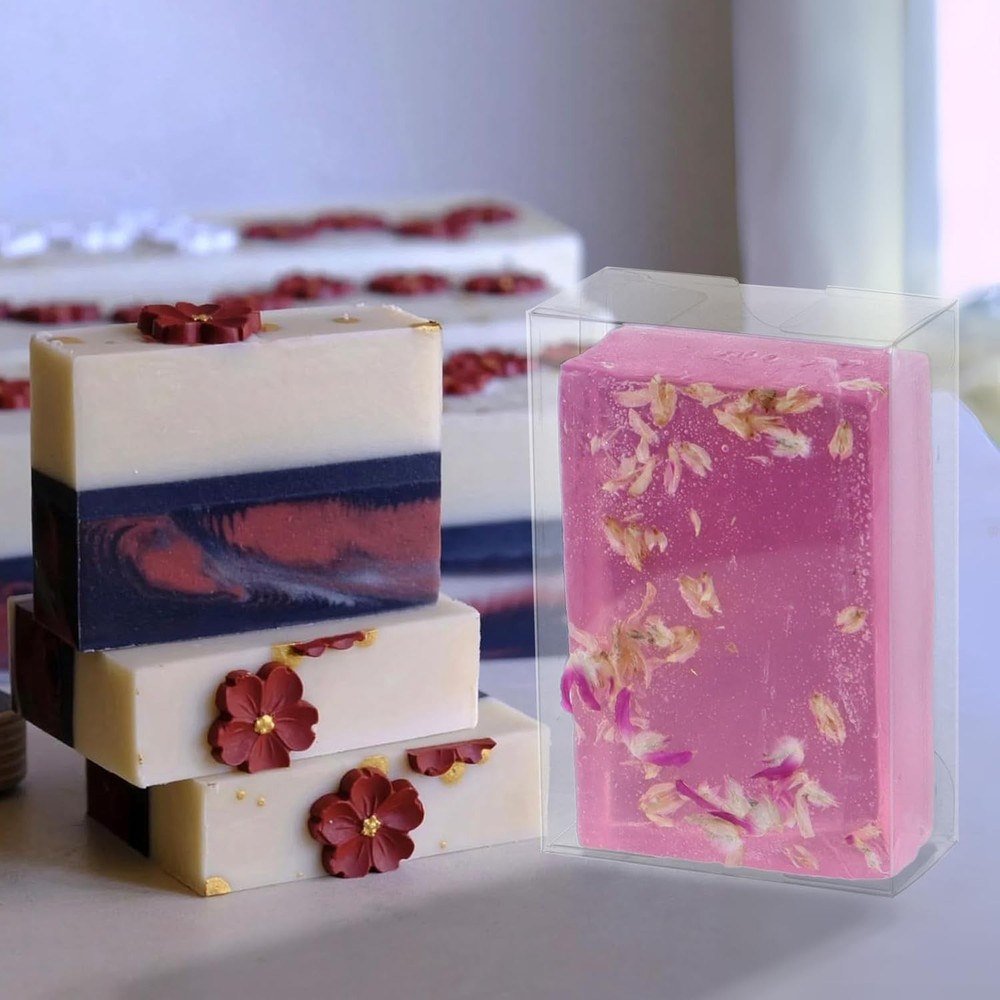 40Pack 3.5x2.36x1.2Inch Soap Boxes Packaging Small Bakery Dessert Macaron Boxes