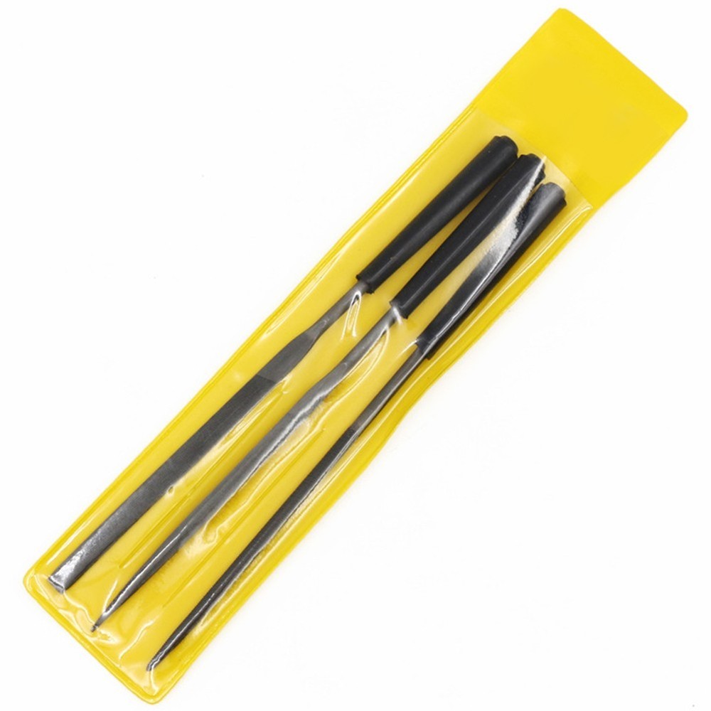 3pcs Diamond Files Convenient Easy To Use Round Silver + Black Replaceable