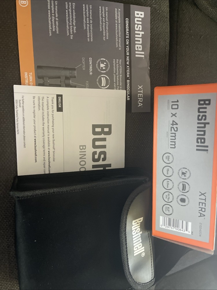Bushnell Xtera 10x42 Waterproof Binoculars Black