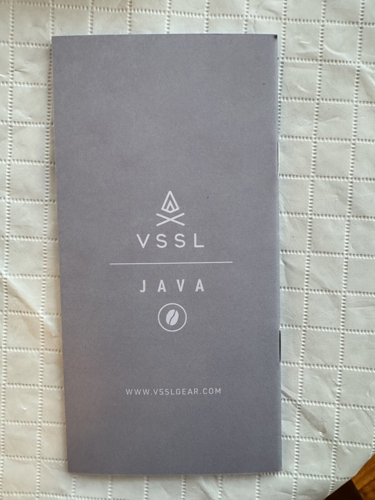 New! VSSL Java White Portable Manual Coffee Espresso 20g Burr Grinder. Camping