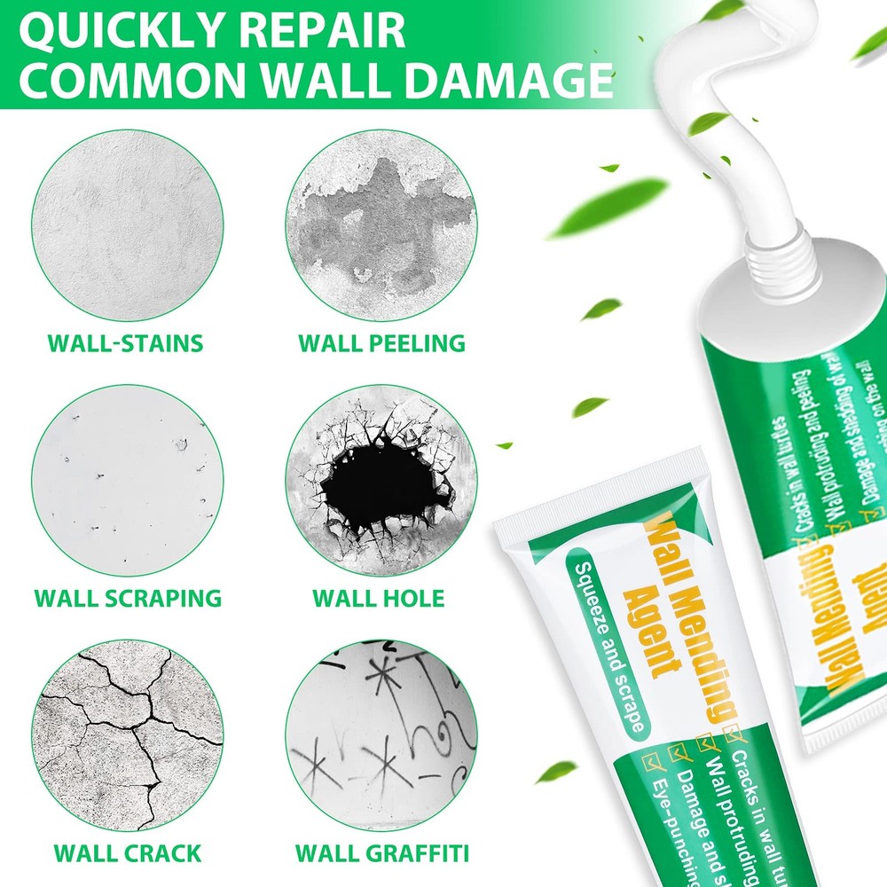 Drywall Repair Kit - Large Hole Patch, Wall Mending Agent with Scraper - Easy...