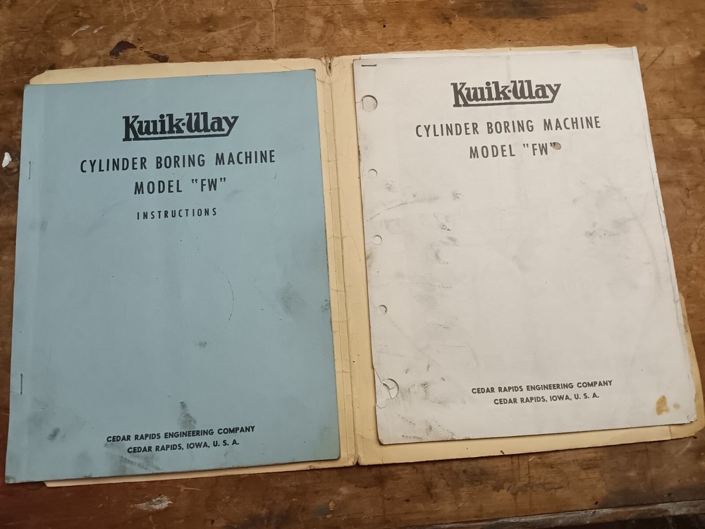 Kwik Way Boring Bar Machine Instruction and Parts Manual