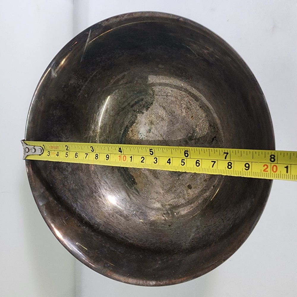 Reed & Barton 101 Footed Silver Plated Bowl 8" Diameter