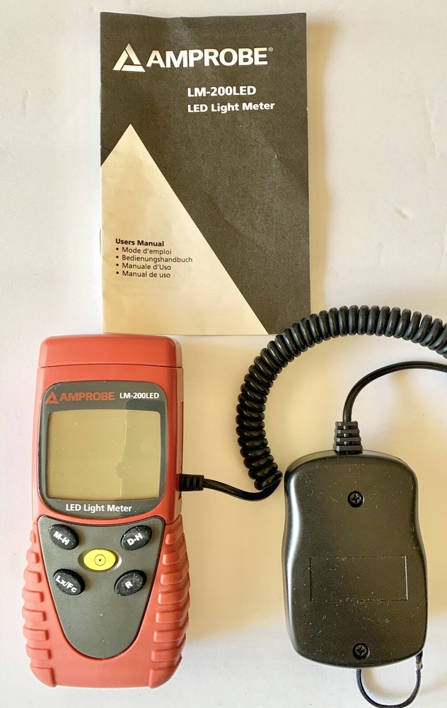 Amprobe LM-200LEd Professional Led Light Meter Remote Interface