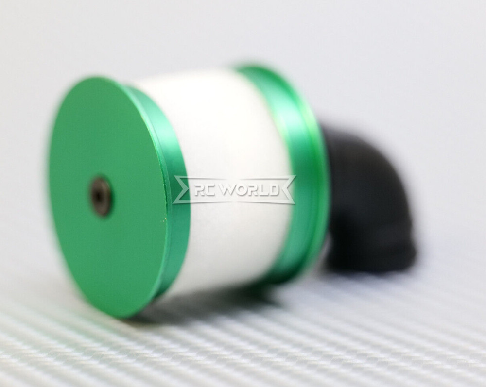 RC 1/10 Nitro Engine AIR FILTER Intake Metal/Rubber -SILVER-