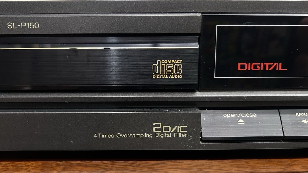 Vintage Technics SL-P150 Compact CD Disc Player tested 1988