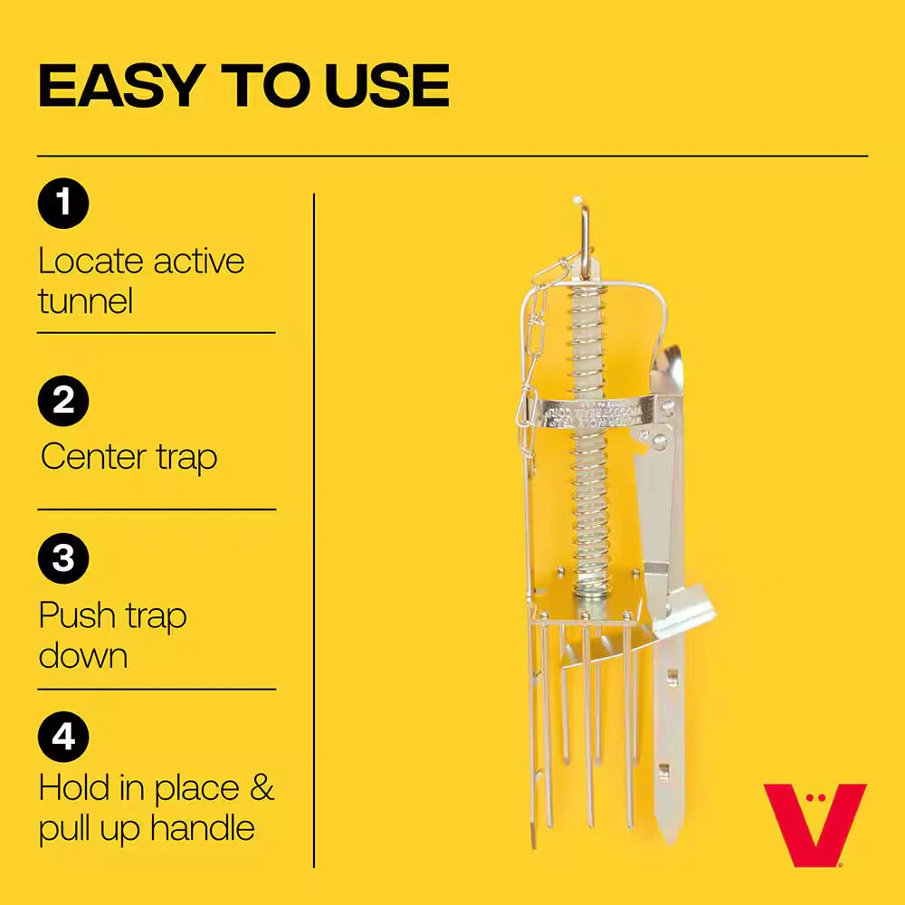 Plunger Style Mole Trap