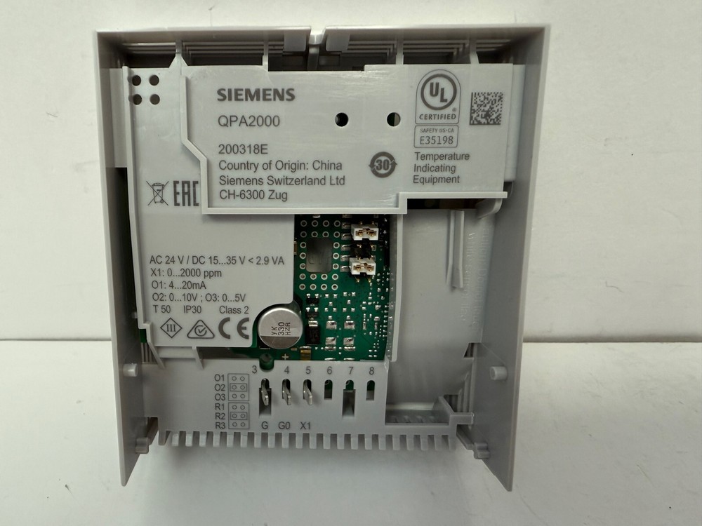 SIEMENS QPA2000 ROOM AIR QUALITY SENSOR NEW OPEN BOX