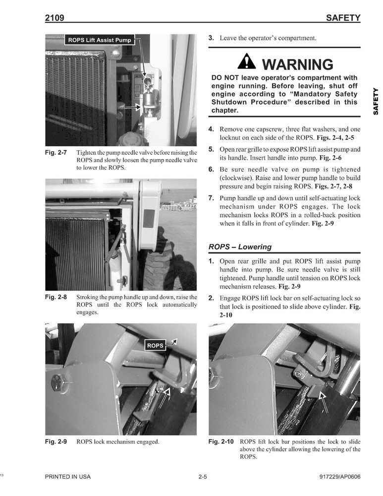 2109 Skid Loader Technical Workshop Manual Mustang 2109