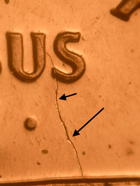 1960 Gem Proof Struck Thru Thread on Reverse Lincoln Cent MUST SEE!!