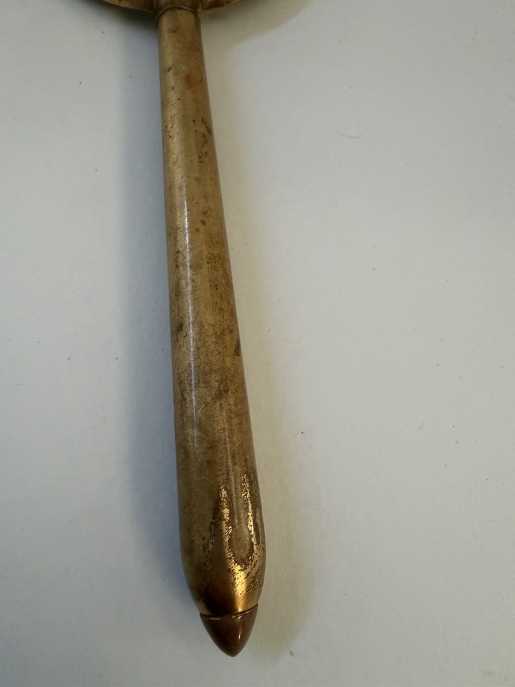 Antique Brass Hand Held Mirror
