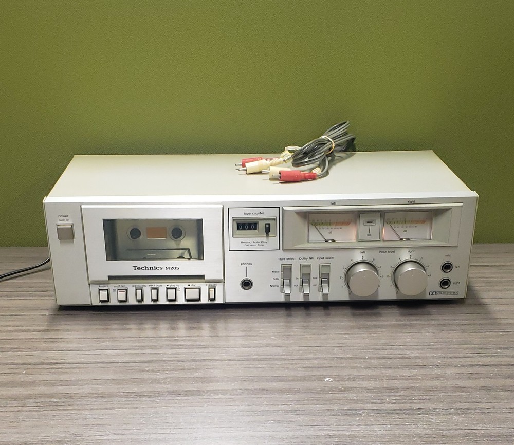 TECHNICS RS-M205 STEREO CASSETTE DECK Tape Player Recorder + Original Box
