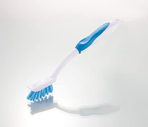 Basic Tile and Grout Brush Set of 10 Medium-Lite Bristles Lt. Blue