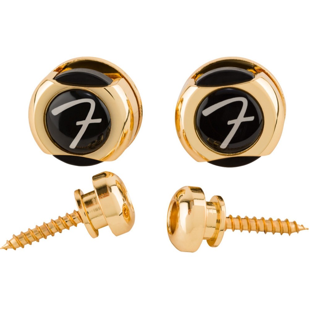 Fender Infinity Guitar Strap Locks and Buttons, Gold
