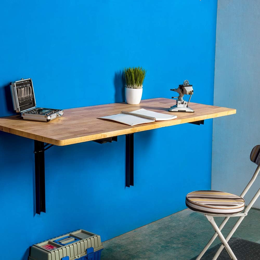 Wall Mounted Folding Workbench Heavy Duty Fold down Table Utility Bench Solution