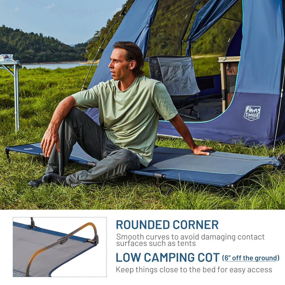 Lightweight Aluminum Camping Cot 20second Quick Setup Folding Cot With Zipper Cl