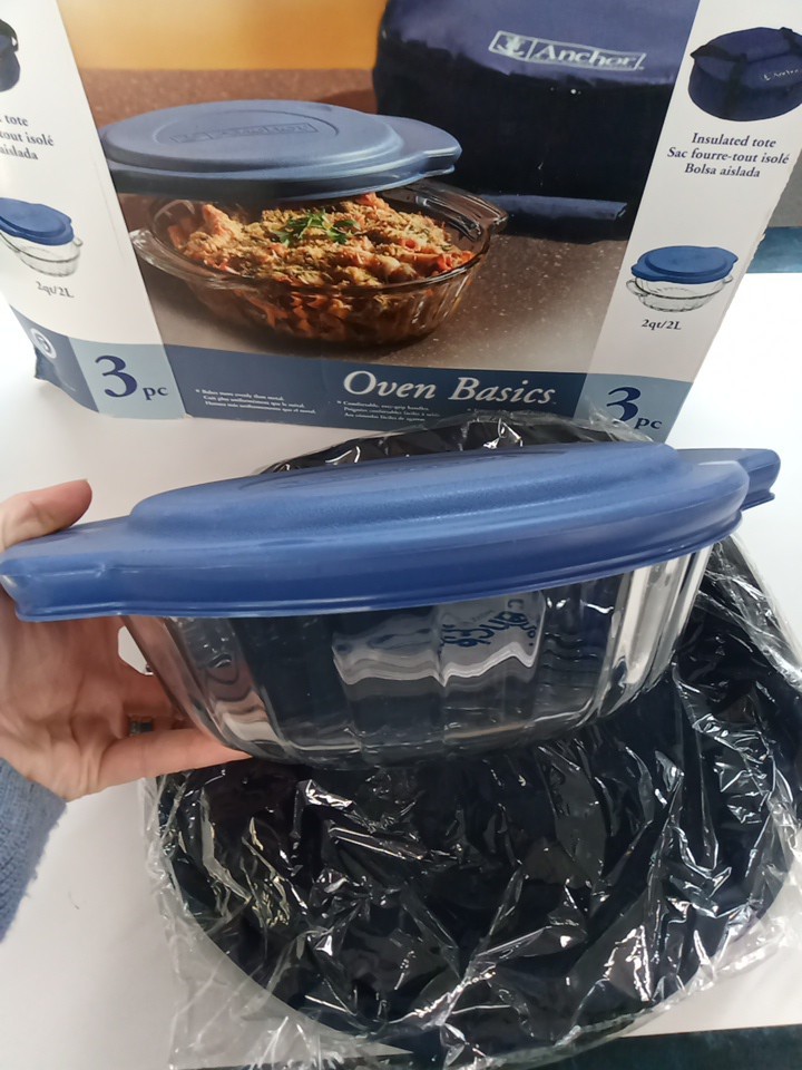 Anchor Hocking 3pc Oven Basics 2 Quart Baking Set