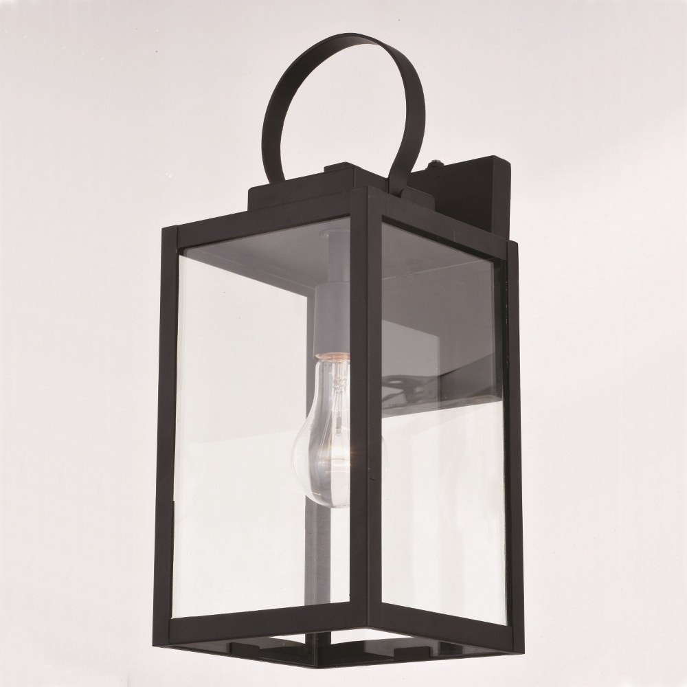 Medinah 1-Light Outdoor Wall Sconce in Transitional and Rectangular Style 17.25