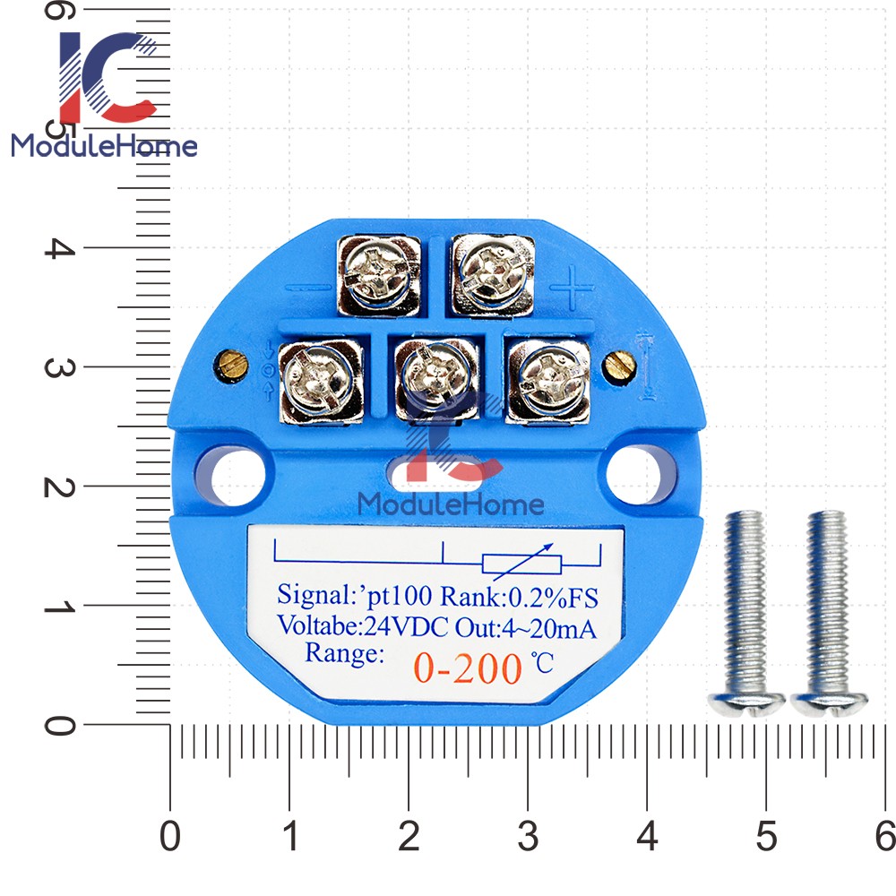 10pcs PT100 4-20MA 0-10V Temperature Sensor Transmitter Module