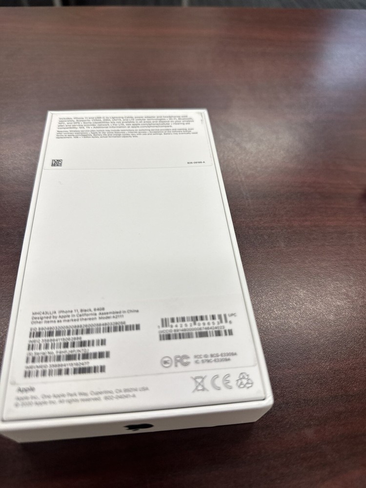 APPLE iPhone 11, Black, 64 gb EMPTY BOX