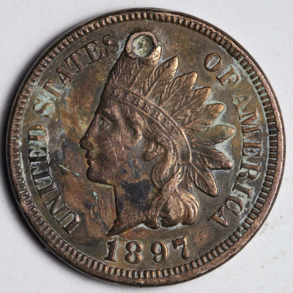 1897 Indian Head Cent Penny E152 KRC