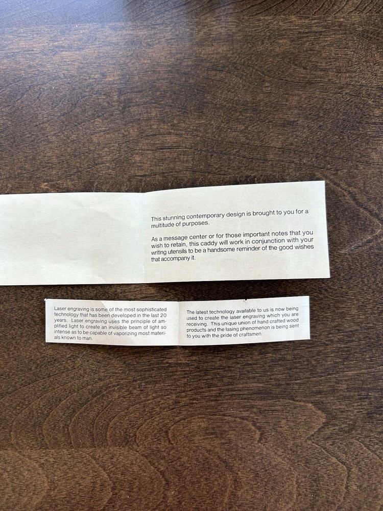 Solid Walnut Desk Caddy Spirit Of St. Louis