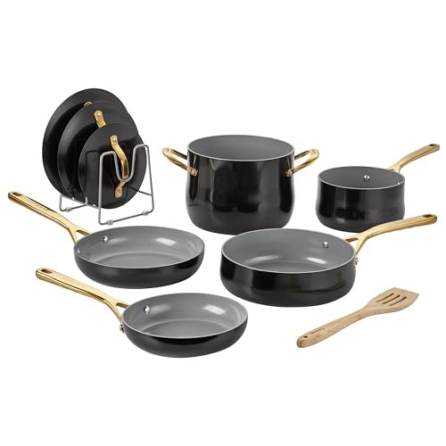 CUISINART CULINARY CERAMIC COOKWARE SET, 10 PIECE KITCHEN - Scratch & Dent