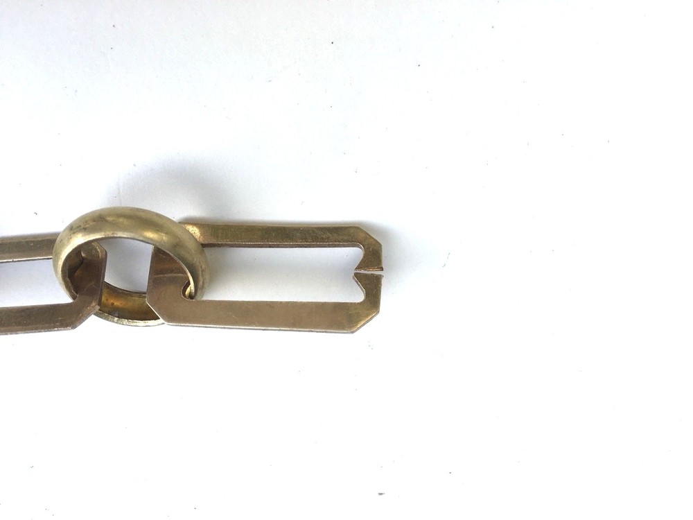 Rectangle Un-Welded Link Solid Brass Lamp Chain 1 5/8" x 1’ Increments-ShipsFast