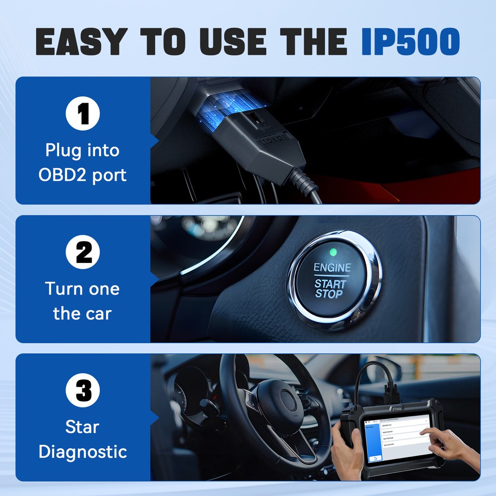 2025 XTOOL IP500 Full System Auto Scanner Bi-directional Control Tool For Toyota