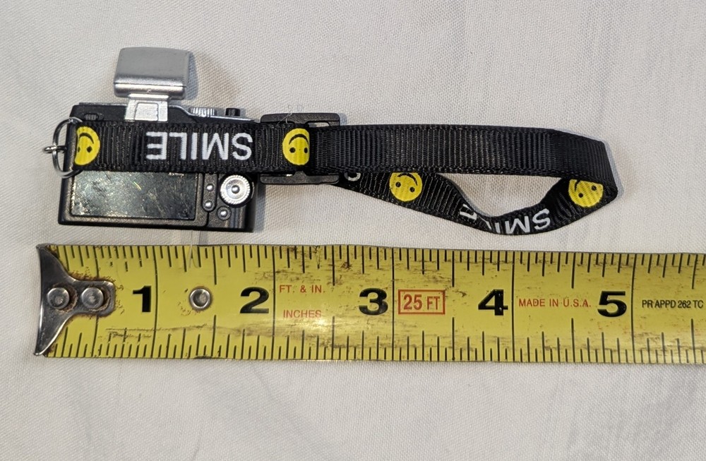 Mini Digital Camera Toy Doll Accessory With Over The Shoulder Strap