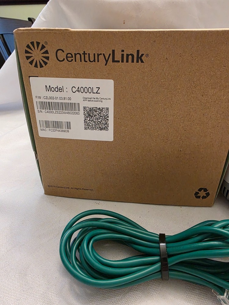 CenturyLink C4000LZ Internet Modem Router
