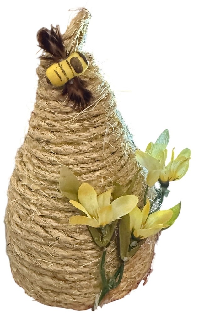 Handmade Rope Beehive Crafts Decor 7.5" Tall X 5" Base