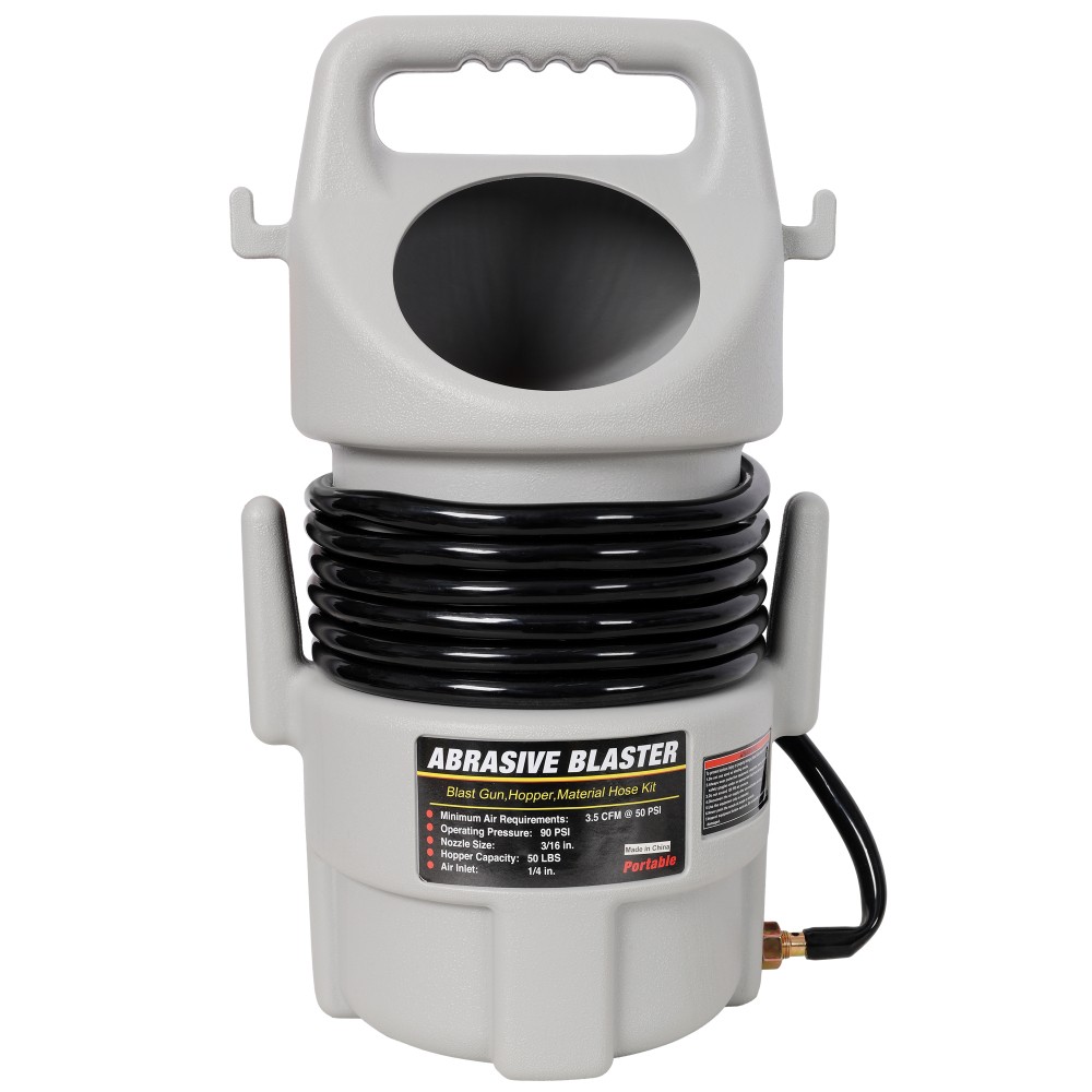 Abrasive Blaster Sandblasting Gun Kit, for Rust Removal, Paint Stripping