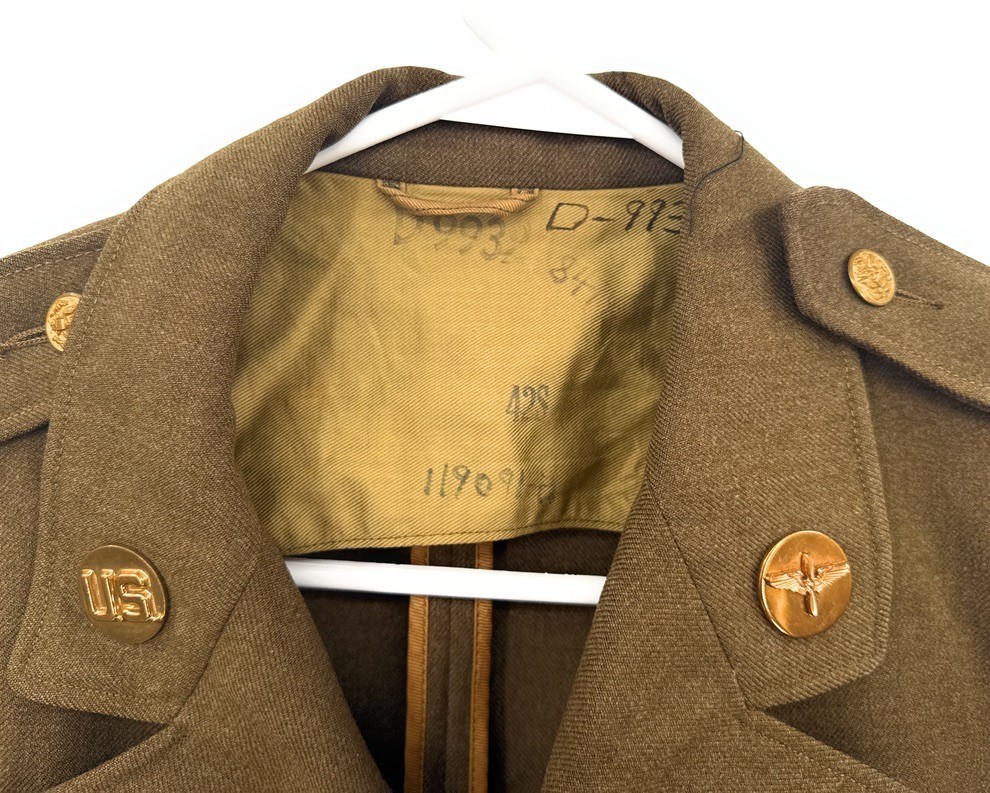 WWII US Army Air Force Coat Jacket Brown Private