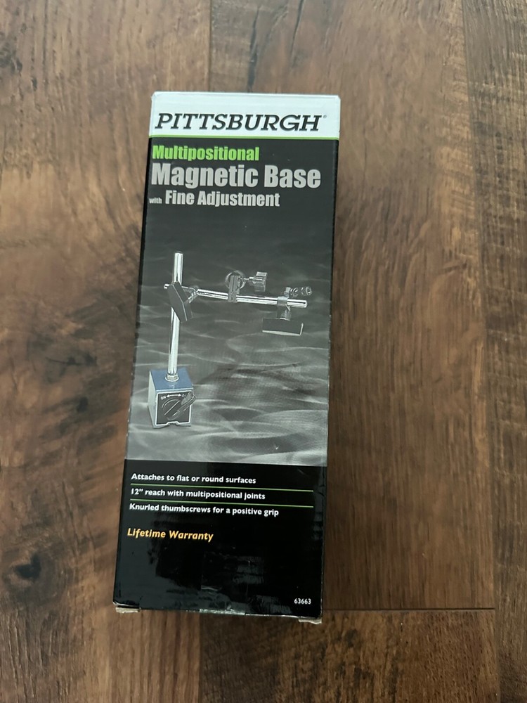 Pittsburgh 63663 Multi Positional Magnetic Base with Fine Adjustment