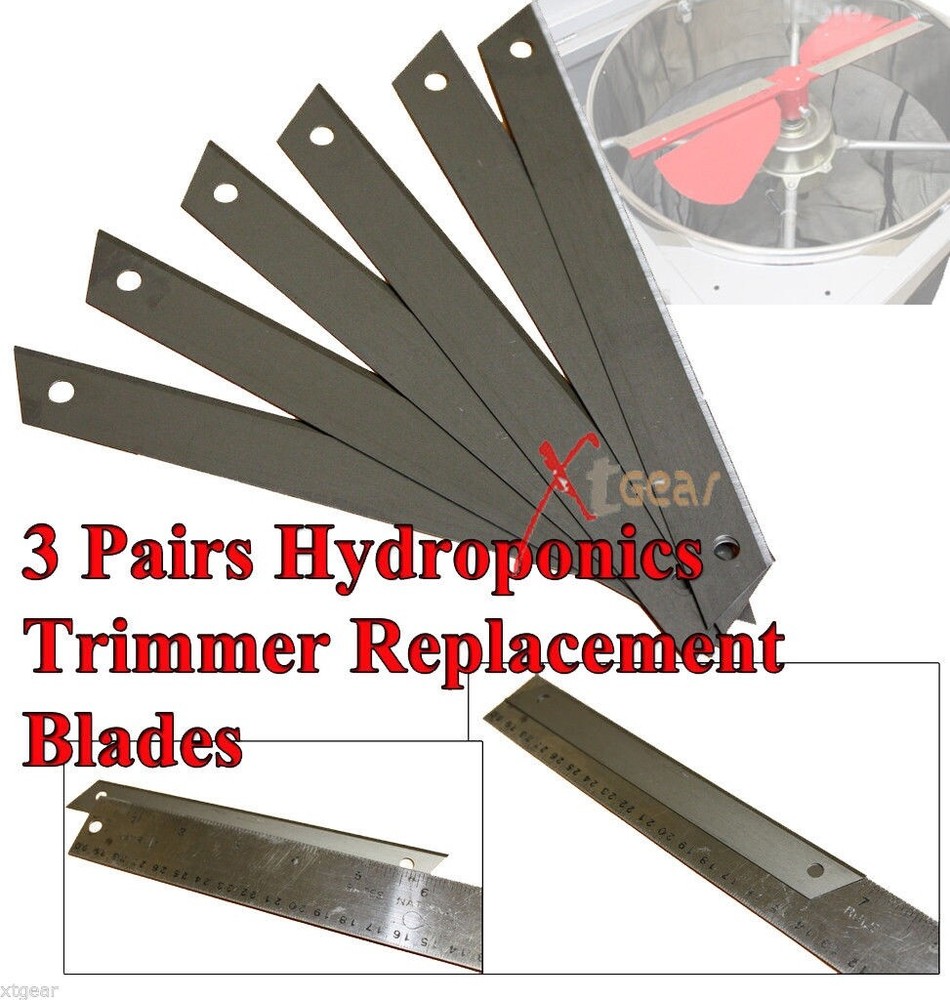 3 Pair Replacement BladeOnly For Hydroponic Trimmer Leaf Bud Trim Reaper