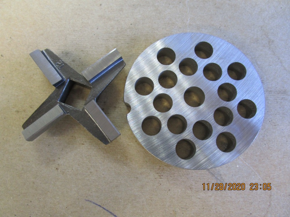 #12 3/8'' GRINDER PLATE & KNIFE SET