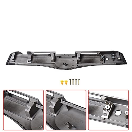 Bright Black Rear Tailgate Liftgate Garnish Handle Trim Replacement for 2004