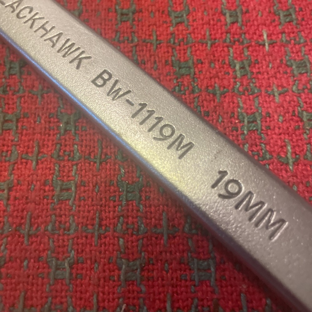 Vintage BLACKHAWK Tools 19mm USA 🇺🇸 BW1119M Nice!