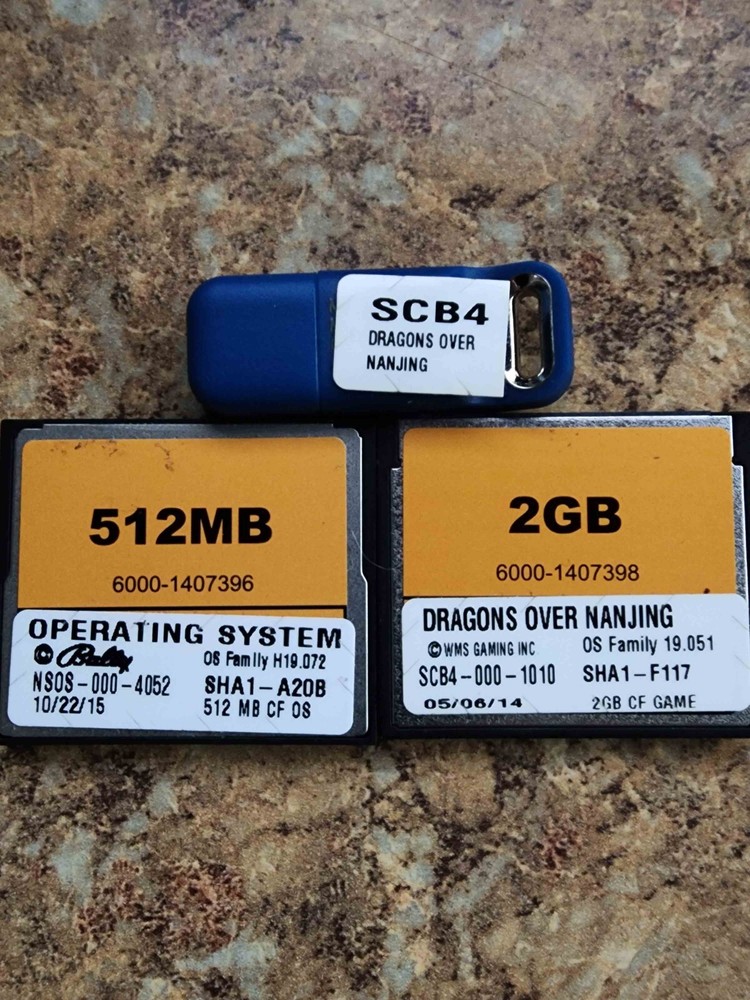 WMS WILLIAMS BB3 S32 SLOT SOFTWARE - 2 Game Lot #1