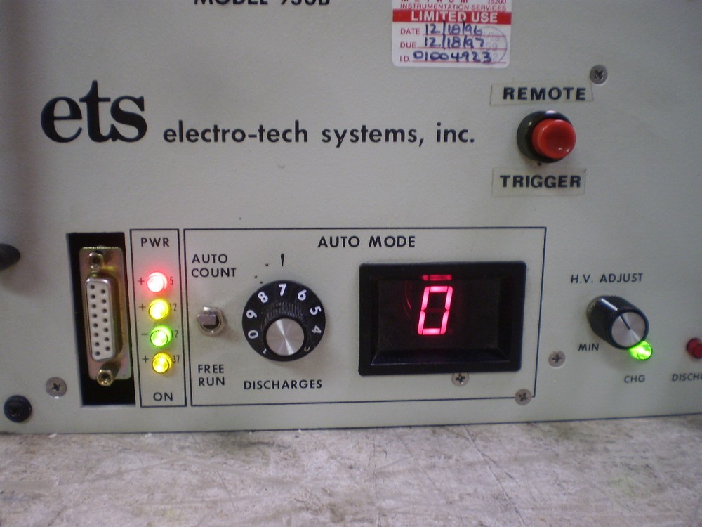 ETS MODEL 930B ELECTRO-TECH ELECTROSTATIC DISCHARGE SIMULATOR THE BIG ZAP >