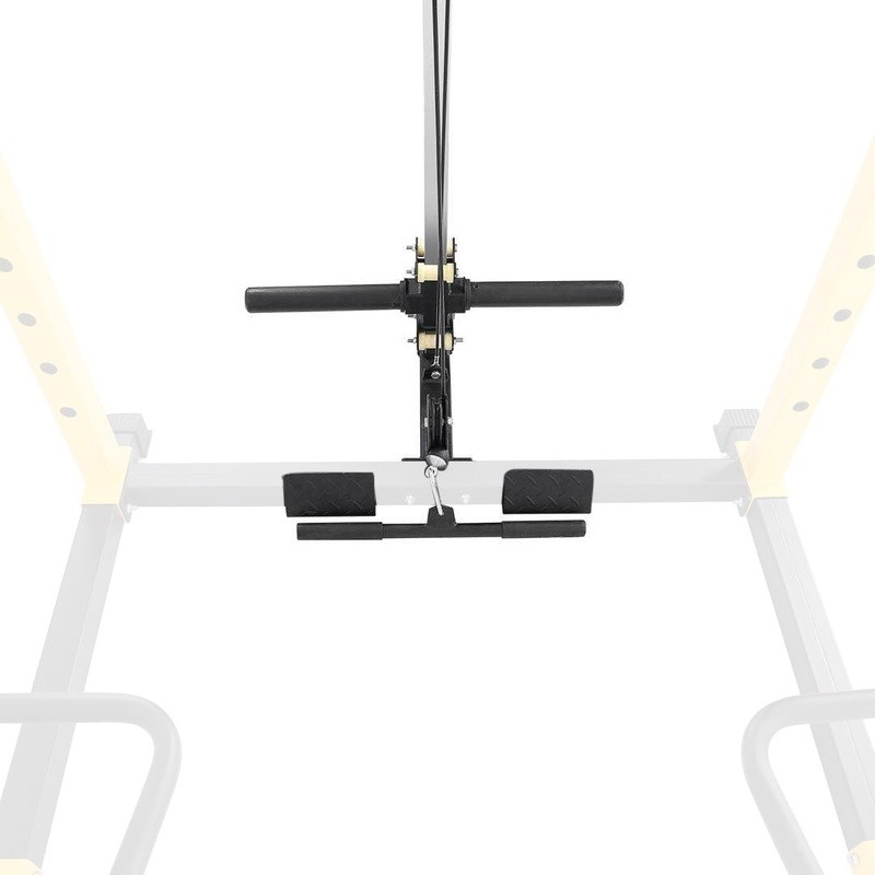 Multi-Function Adjustable Power Cage Squat Rack W/ Lat Pulldown Cable Crossover