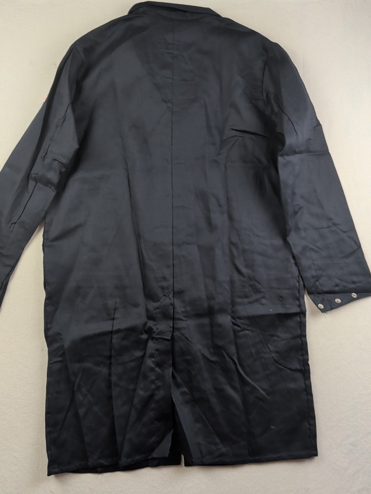 Bulwark FR Concealed Snap Front Mens Medium Dark Lab Coat NEW